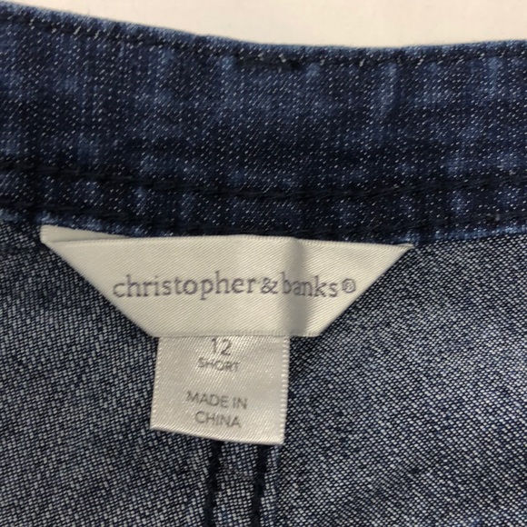 Christopher & Banks Pants with Bling Pockets Size 12 Short - Picture 5 of 5